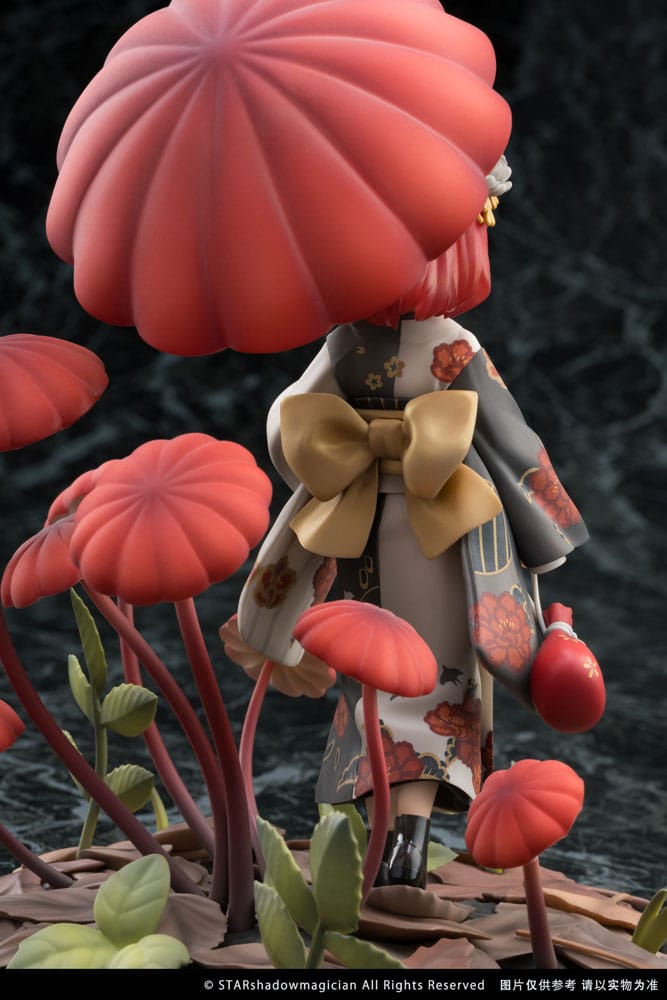 SU ORDINAZIONE The Mushroom Girls PVC Statue 1/1 No.6 Marasmius Haematocephalus 23 cm