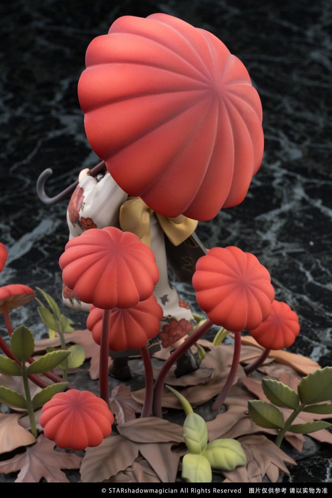 PREORDINE+ 06/2026 The Mushroom Girls PVC Statue 1/1 No.6 Marasmius Haematocephalus 23 cm