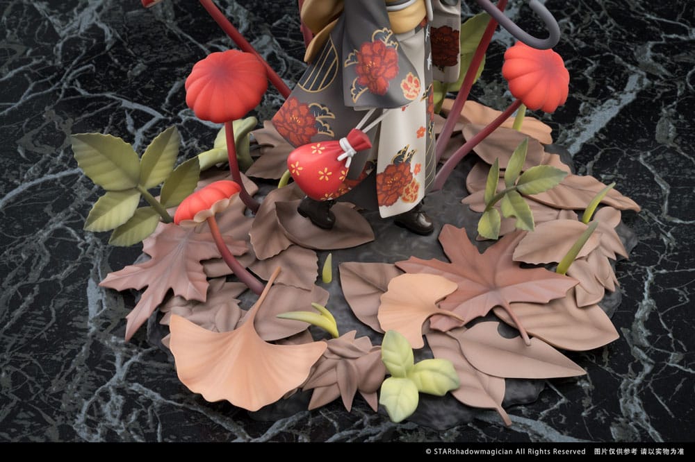 SU ORDINAZIONE The Mushroom Girls PVC Statue 1/1 No.6 Marasmius Haematocephalus 23 cm