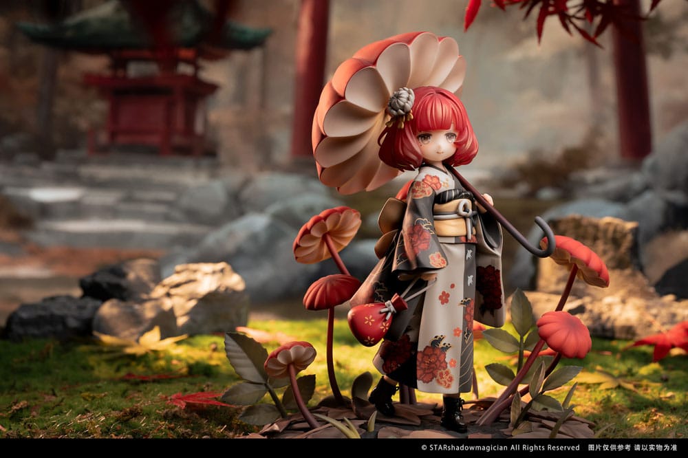 SU ORDINAZIONE The Mushroom Girls PVC Statue 1/1 No.6 Marasmius Haematocephalus 23 cm