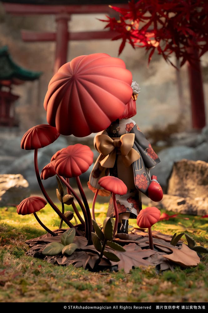 SU ORDINAZIONE The Mushroom Girls PVC Statue 1/1 No.6 Marasmius Haematocephalus 23 cm