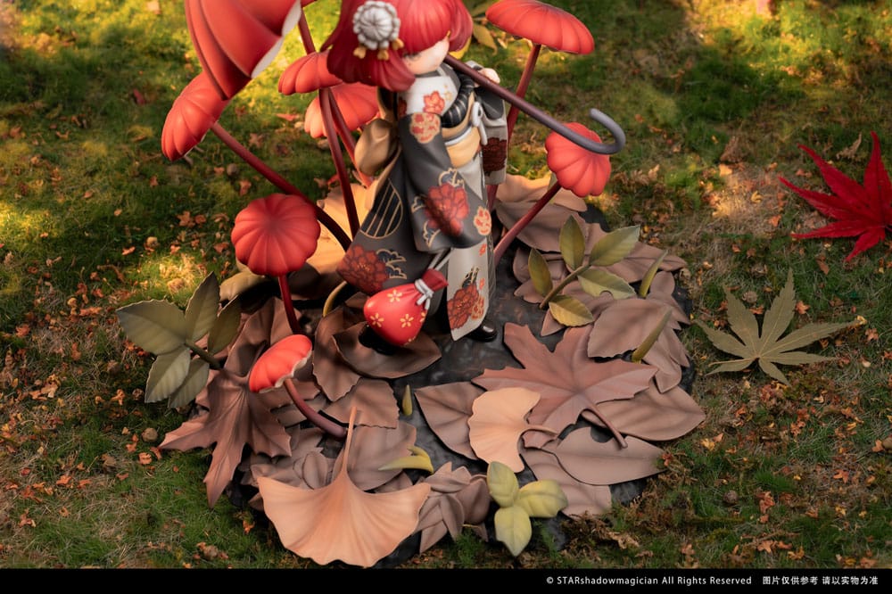 SU ORDINAZIONE The Mushroom Girls PVC Statue 1/1 No.6 Marasmius Haematocephalus 23 cm