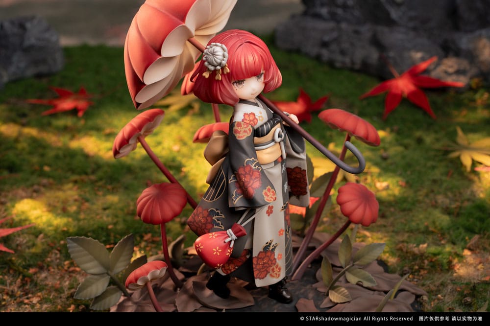 SU ORDINAZIONE The Mushroom Girls PVC Statue 1/1 No.6 Marasmius Haematocephalus 23 cm