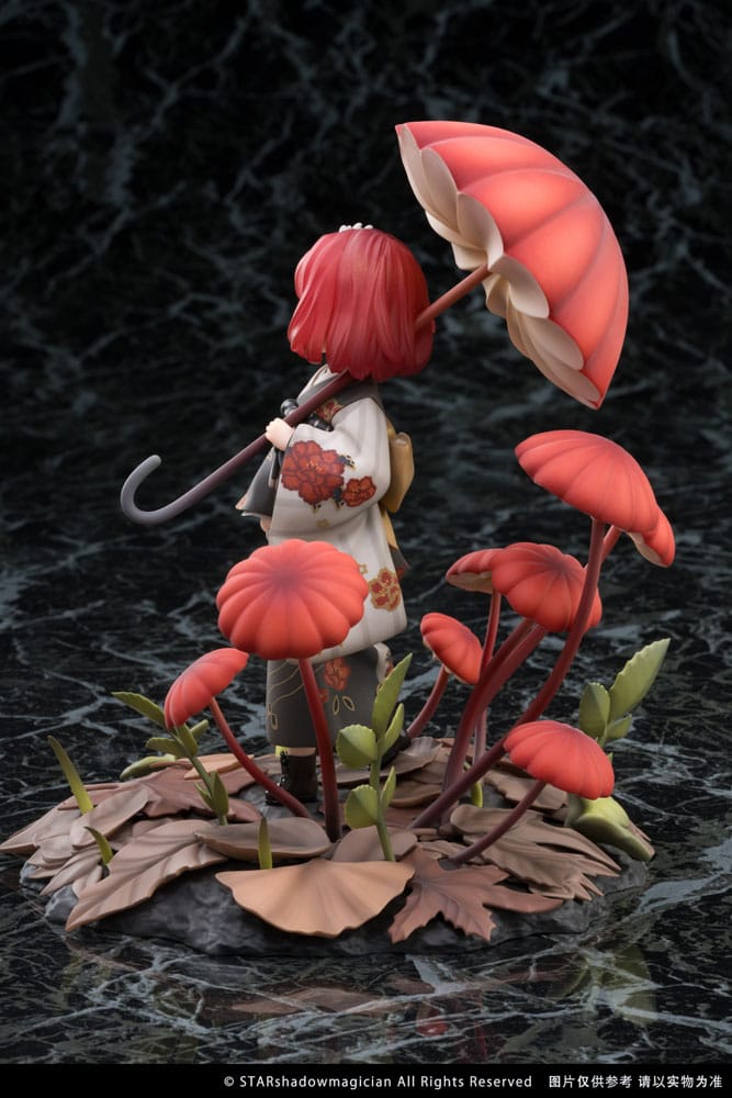 SU ORDINAZIONE The Mushroom Girls PVC Statue 1/1 No.6 Marasmius Haematocephalus 23 cm