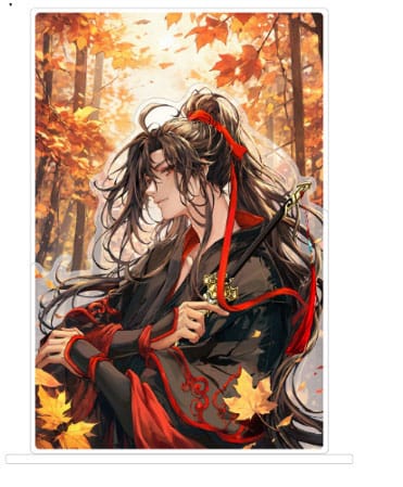 SU ORDINAZIONE Grandmaster of Demonic Cultivation Acrylic Stand Wei Wuxian 2024 Birthday Ver. 18 cm *PREZZO SPECIALE*
