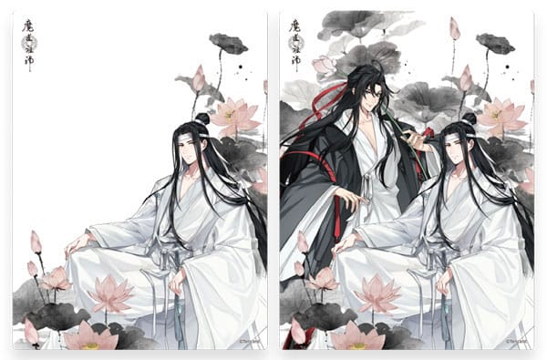 SU ORDINAZIONE Grandmaster of Demonic Cultivation 3D Lenticular Card Wei Wuxian & Lan Wangji 12 x 16 cm 