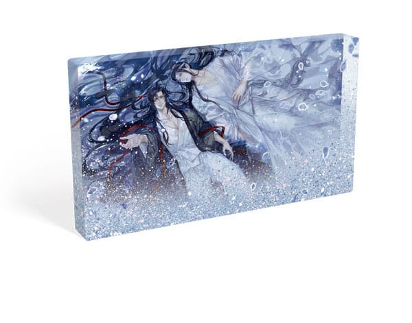 Auf Bestellung gefertigt: Acrylblock „Großmeister der Dämonenkultivierung“ mit Glitzer – Wei Wuxian &amp; Lan Wangji Galaxy, 17 x 10 cm *SONDERPREIS* AUSVERKAUFT