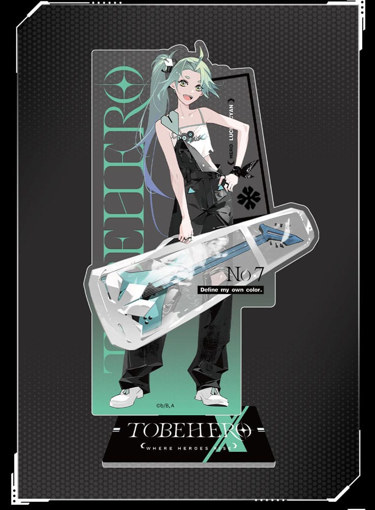 SU ORDINAZIONE To Be Hero X Acrylic Stand Hero Show Series Lucky Cyan 17 cm 