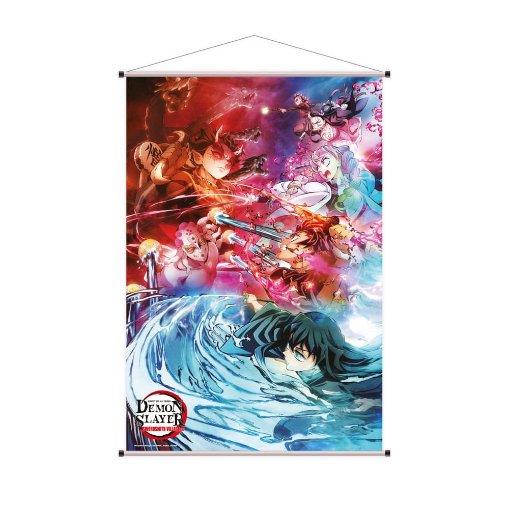 SU ORDINAZIONE Demon Slayer Wallscroll Swordsmith Village Arc Ver. B 60 x 90 cm