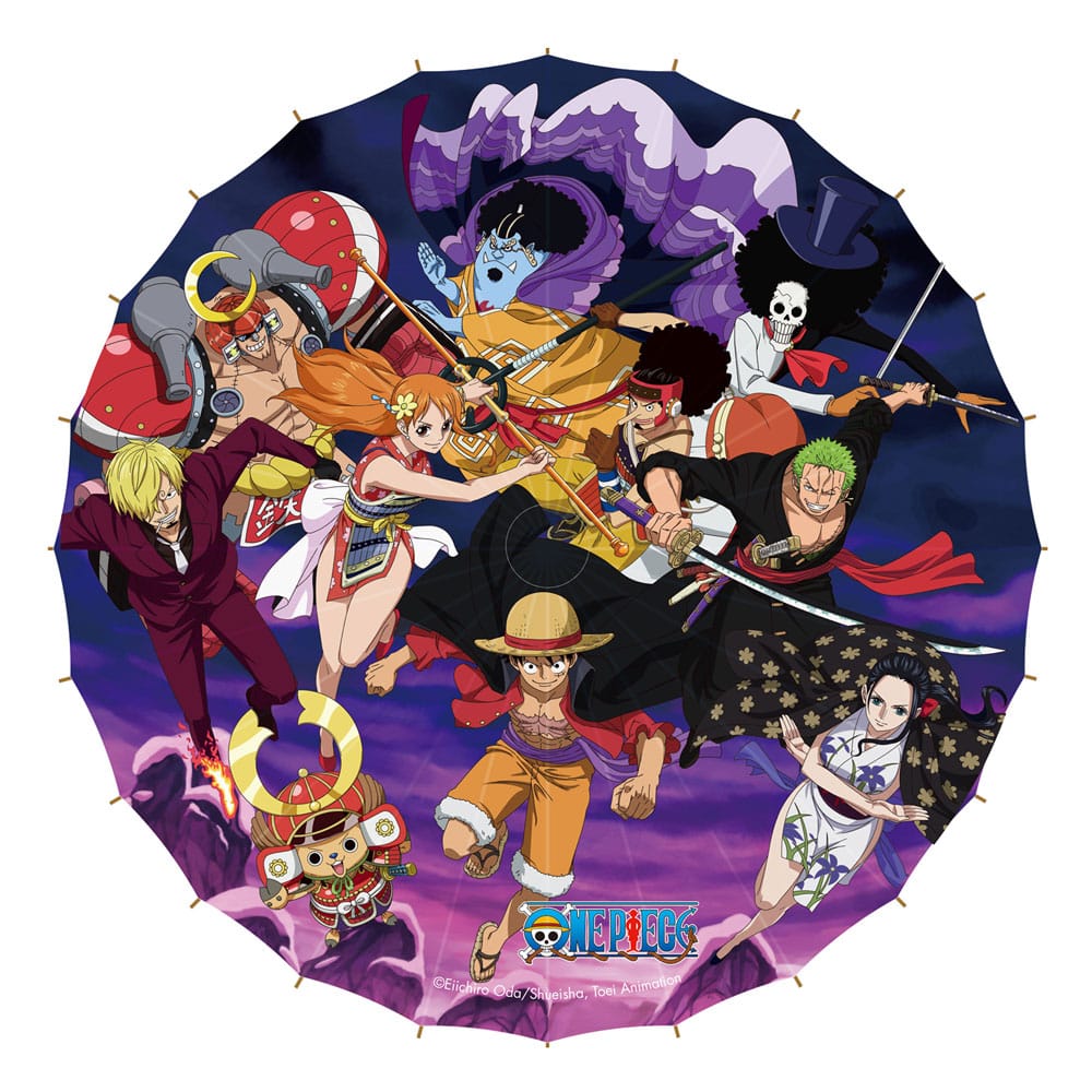 AUF BESTELLUNG GEFERTIGT: One Piece Papier-Sonnenschirm Wano Kuni Saga