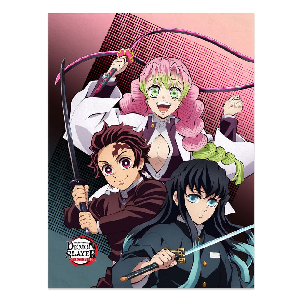 MADE TO ORDER Demon Slayer: Kimetsu no Yaiba blanket Tanjiro, Mitsuri, Muichiro 120 x 160 cm