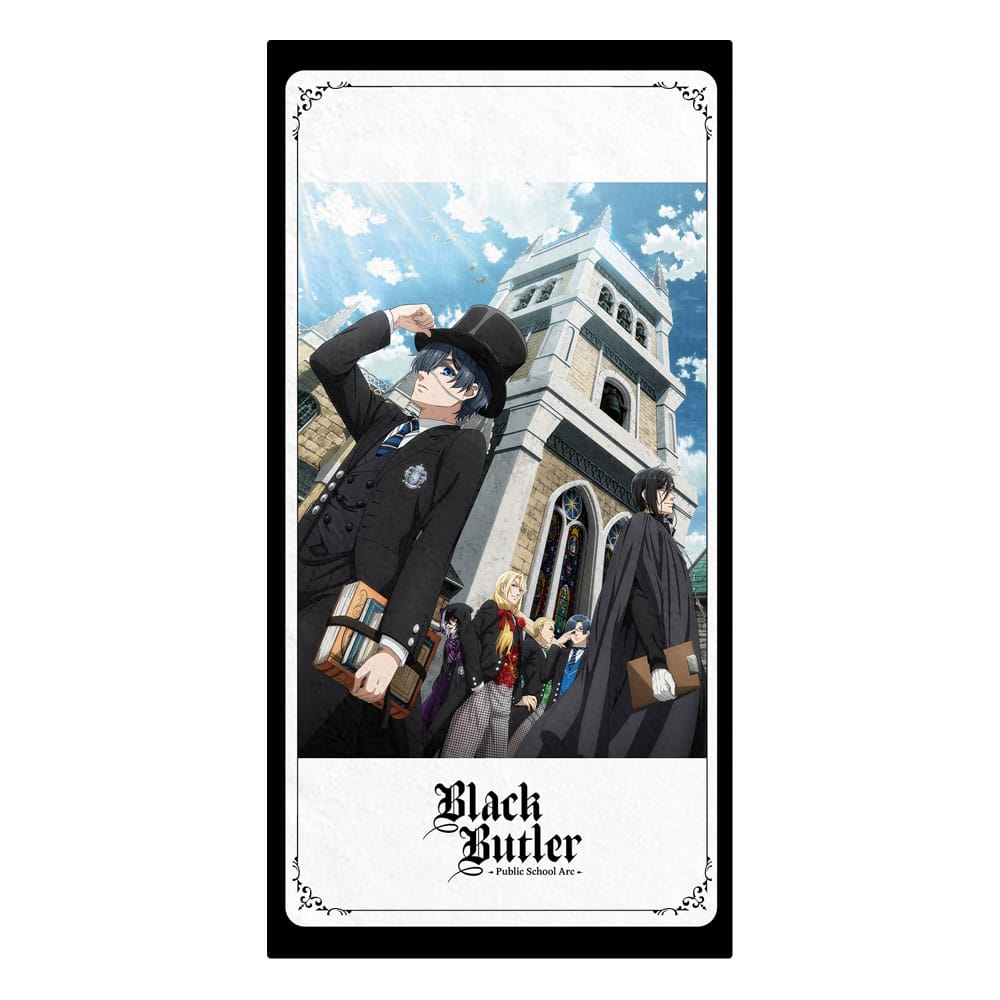 MADE TO ORDER Black Butler: Public School Arc Towel Ciel &amp; Sebastian 150 x 75 cm