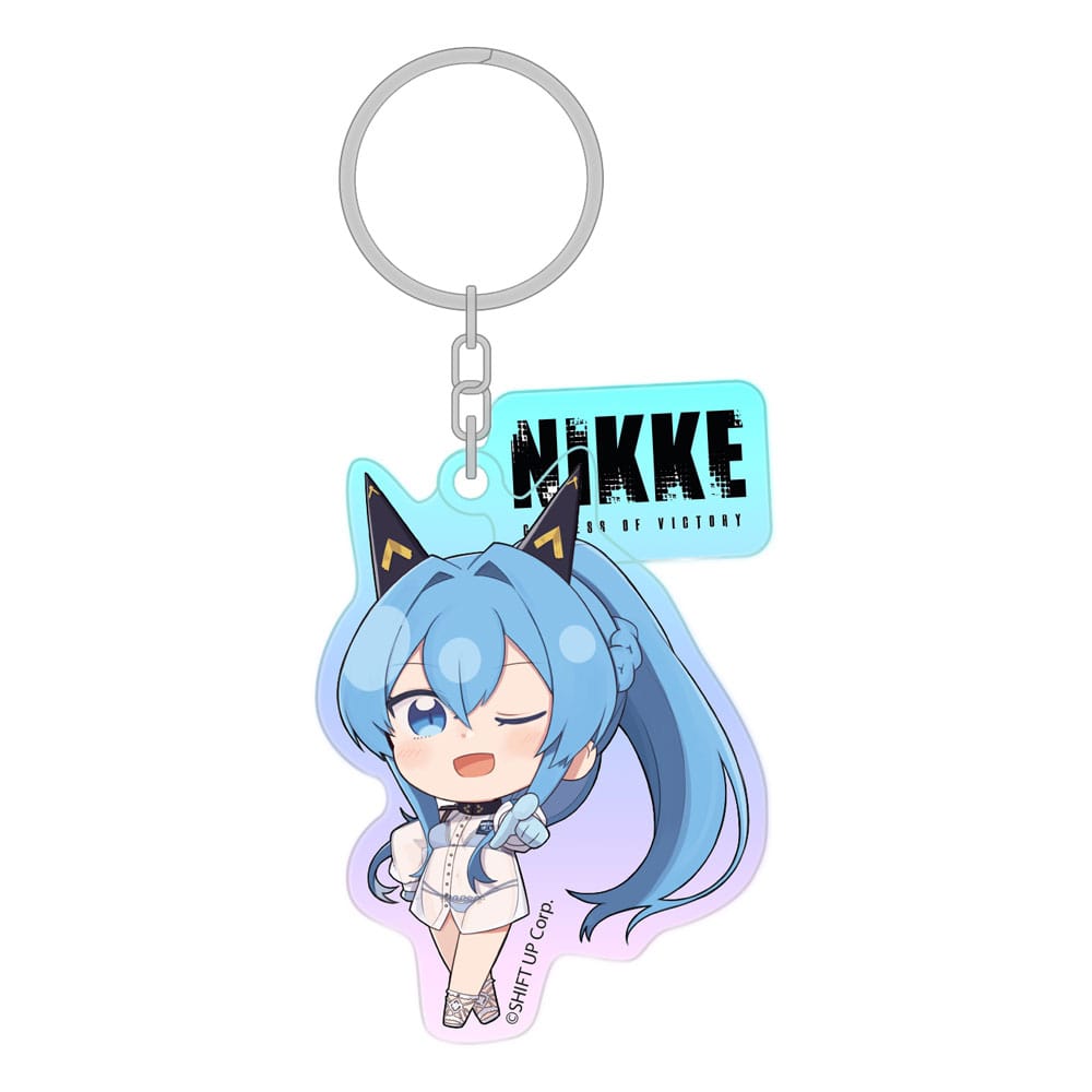 SU ORDINAZIONE Goddess of Victory: Nikke Acrylic Keychain Helm Holographic 7 cm