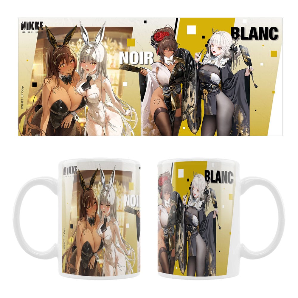AUF BESTELLUNG Göttin des Sieges: Nikke Keramiktasse Blanc &amp; Noir