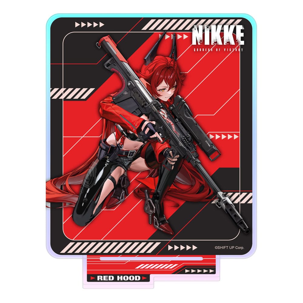 SU ORDINAZIONE Goddess of Victory: Nikke Crouching Series Acrylic Stand Red Hood Holographic 14 cm