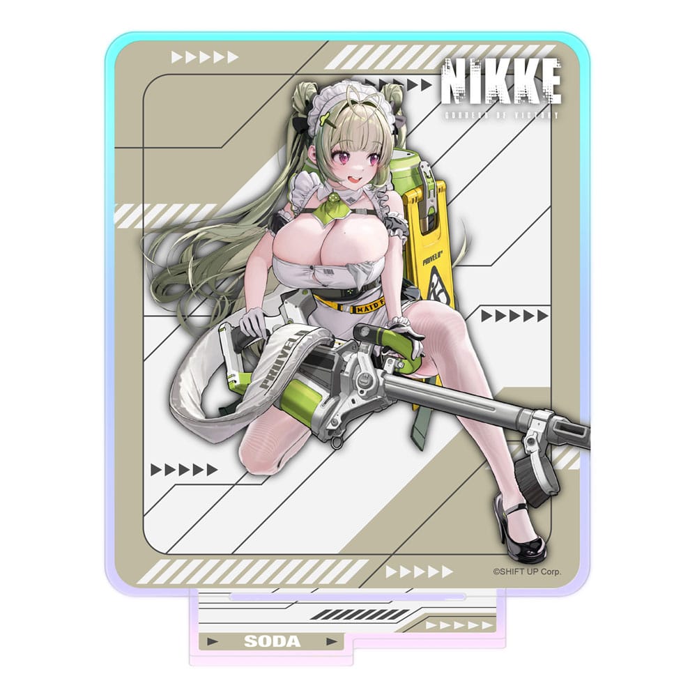 SU ORDINAZIONE Goddess of Victory: Nikke Crouching Series Acrylic Stand Soda Holographic 14 cm