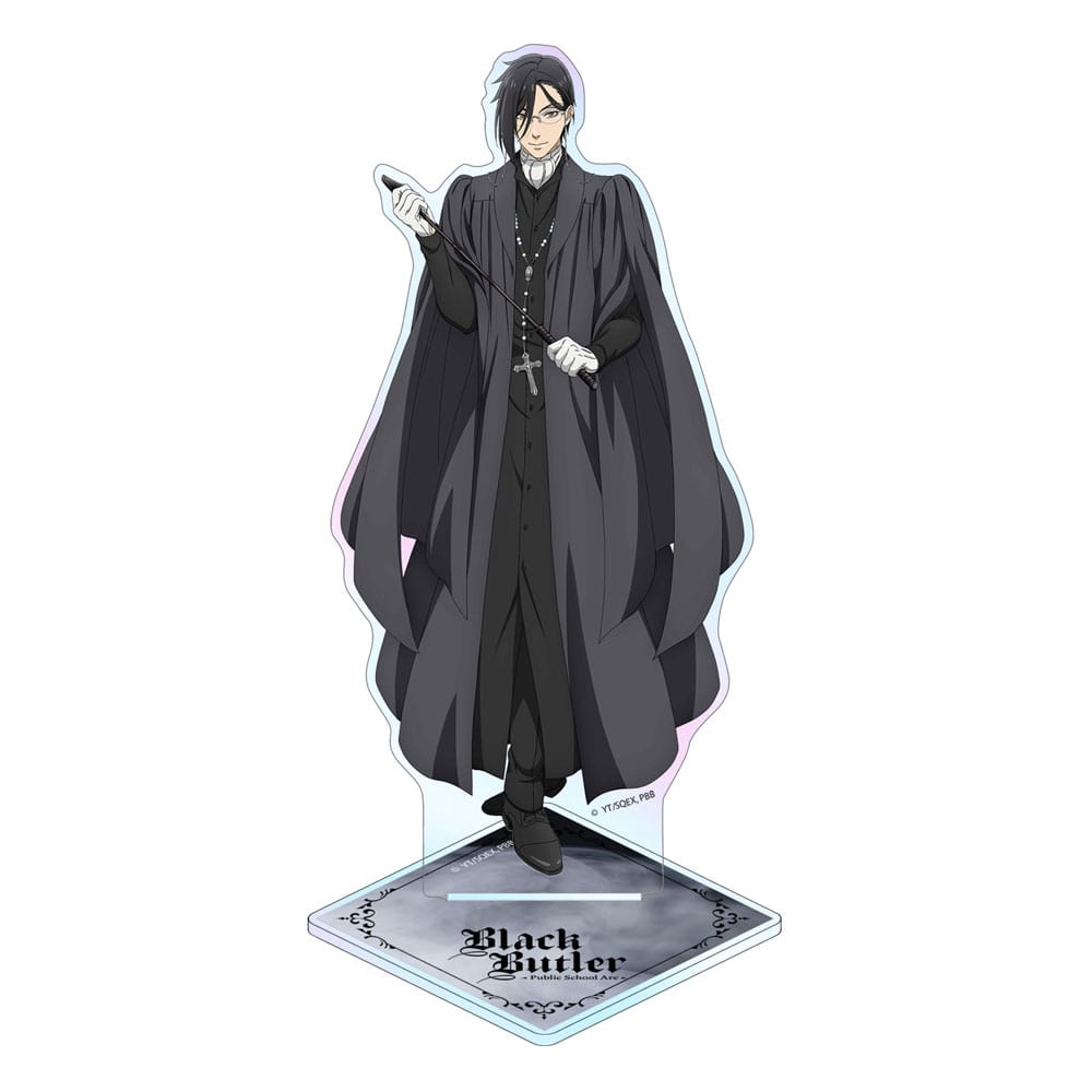 MADE TO ORDER Black Butler Acrylic Stand Sebastian Holographic 14 cm