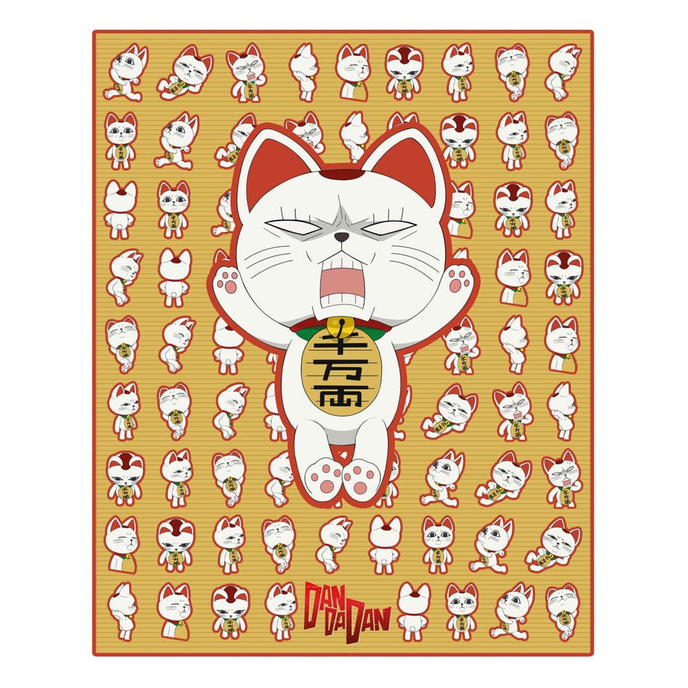MADE TO ORDER Dandadan blanket Turbo Granny (Maneki-neko) 120 x 153 cm