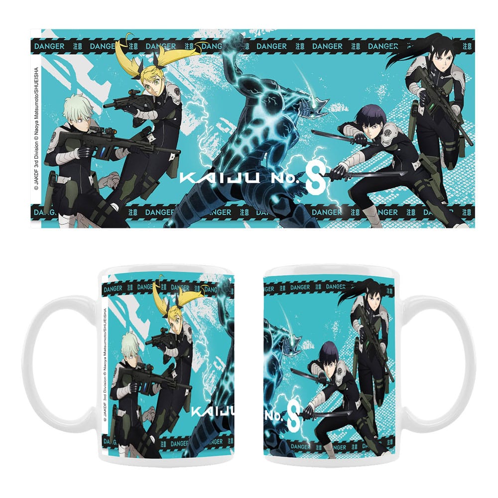 SU ORDINAZIONE Kaiju No. 8 Ceramic Mug Kaiju No. 8, Reno Ichikawa, Soshiro Hoshina, Mina Ashira, Kikoru Shinomiya Season 2