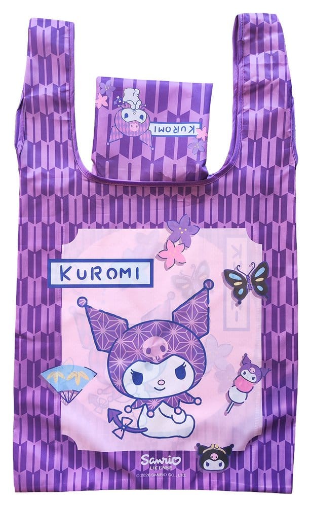 SU ORDINAZIONE Sanrio Tote Bag Kuromi Japanese Foldable