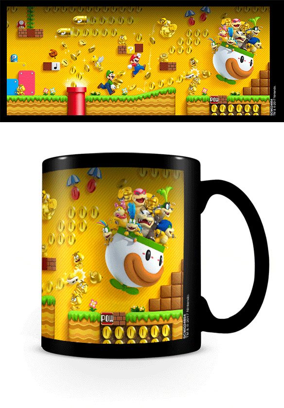 🧪 LAB | SU ORDINAZIONE Super Mario Bros. Heat Changing Mug Gold Coin Rush