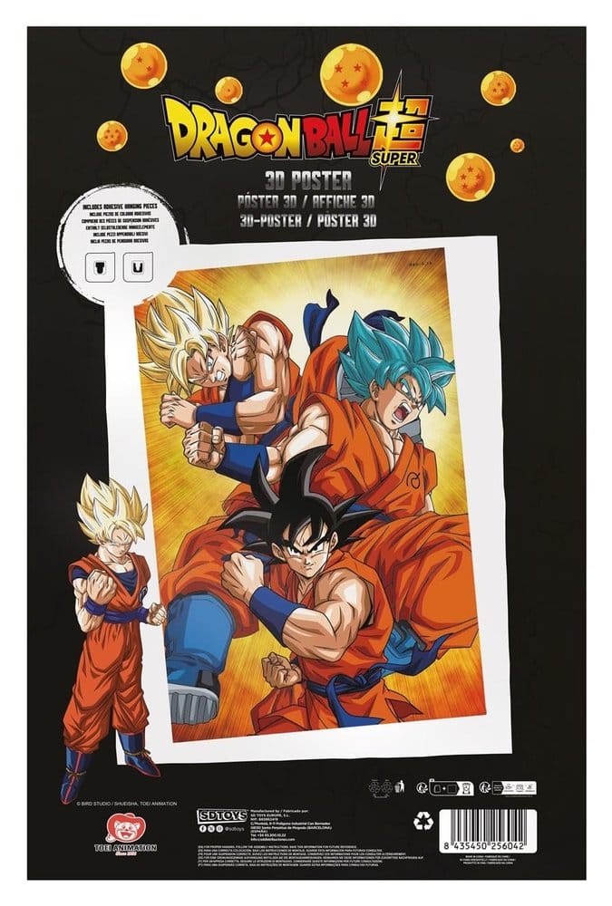 SU ORDINAZIONE Dragon Ball Super 3D Poster Champa Goku 38 x 58 cm