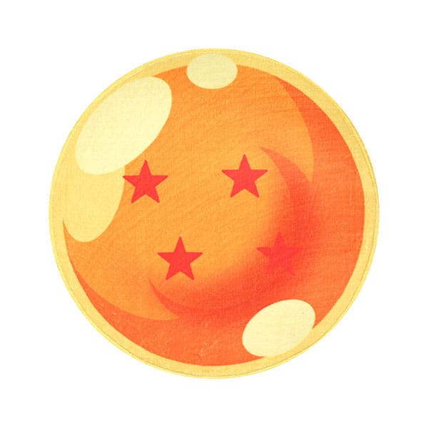Dragon Ball Indoor-Spielmatte mit 4 Sternen, 60 x 60 cm, auf Bestellung gefertigt