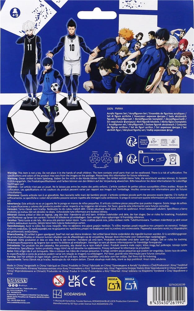 SU ORDINAZIONE Blue Lock Acrylic Figures Set 15 cm
