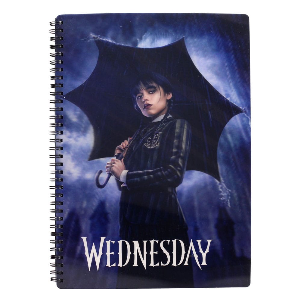 MADE TO ORDER Wednesday Notebook with 3D-Effect Rain *SPECIAL PRICE*