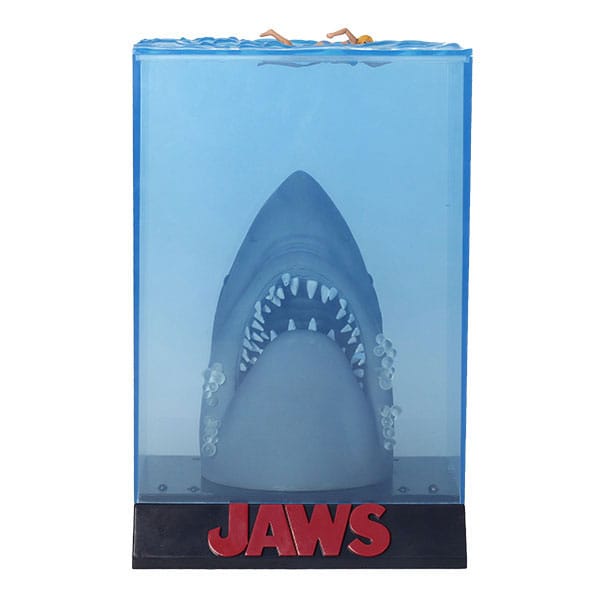 SU ORDINAZIONE Jaws 3D Poster PVC Figure 50th Anniversary 26 cm