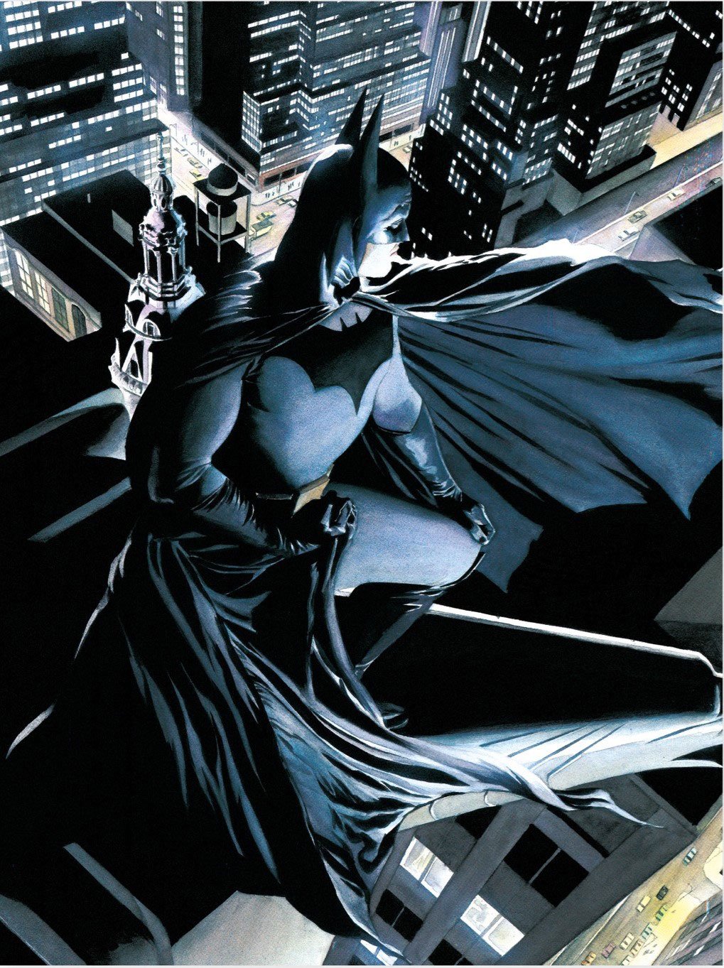 SU ORDINAZIONE DC Comics Glass Poster Batman Watcher 30 x 40 cm