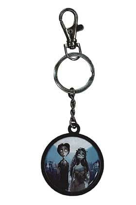 🧪 LAB | SU ORDINAZIONE Corpse Bride Metal Keychain Couple & Logo 7 cm 