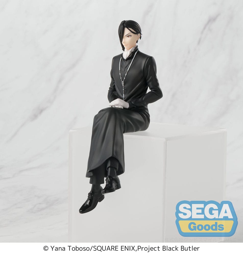 PREORDER+ 05/2026 Black Butler: Boarding School Arc PM Perching PVC Statue Sebastian Michaelis 16 cm