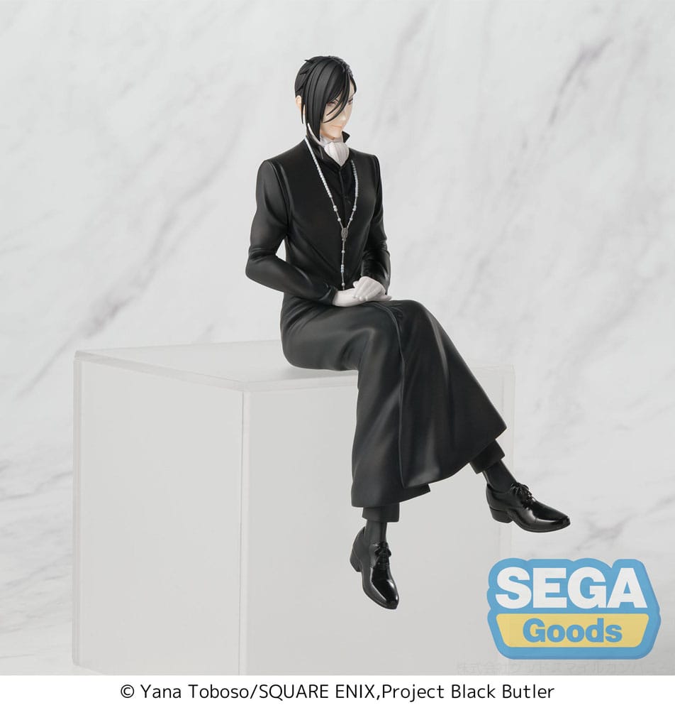 PREORDER+ 05/2026 Black Butler: Boarding School Arc PM Perching PVC Statue Sebastian Michaelis 16 cm