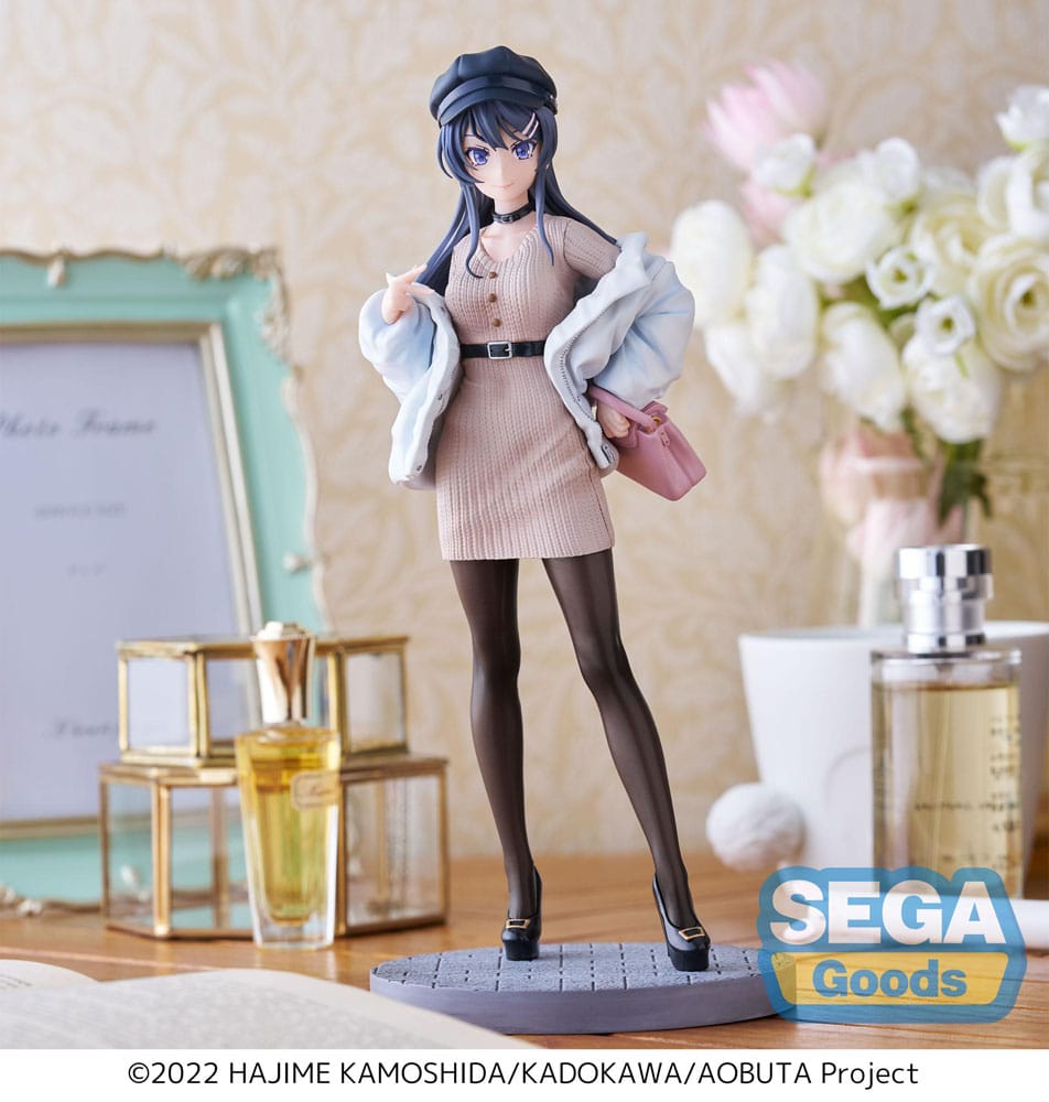 PREORDINE ESAURITO  Rascal Does Not Dream of a Bunny Girl Senpai Luminasta PVC Statue Mai Sakurajima Casual Clothes Ver. 21 cm (R)