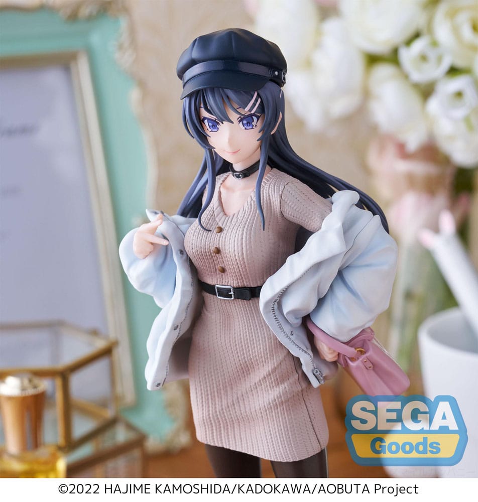 PREORDINE ESAURITO  Rascal Does Not Dream of a Bunny Girl Senpai Luminasta PVC Statue Mai Sakurajima Casual Clothes Ver. 21 cm (R)