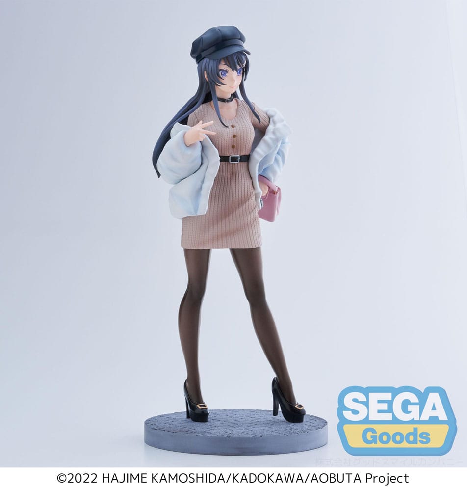 PREORDINE ESAURITO  Rascal Does Not Dream of a Bunny Girl Senpai Luminasta PVC Statue Mai Sakurajima Casual Clothes Ver. 21 cm (R)