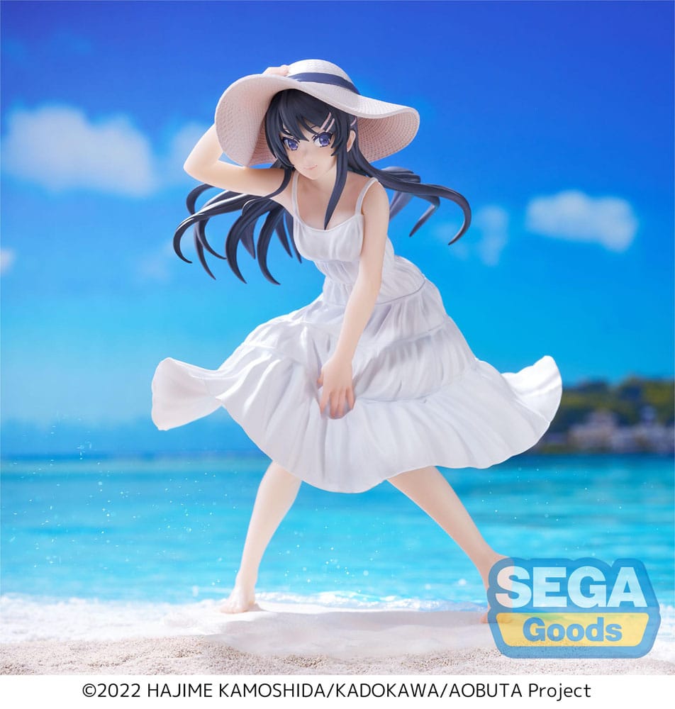 IN STOCK Rascal Does Not Dream of a Bunny Girl Senpai Luminasta PVC Statue Mai Sakurajima Summer Dress 17 cm