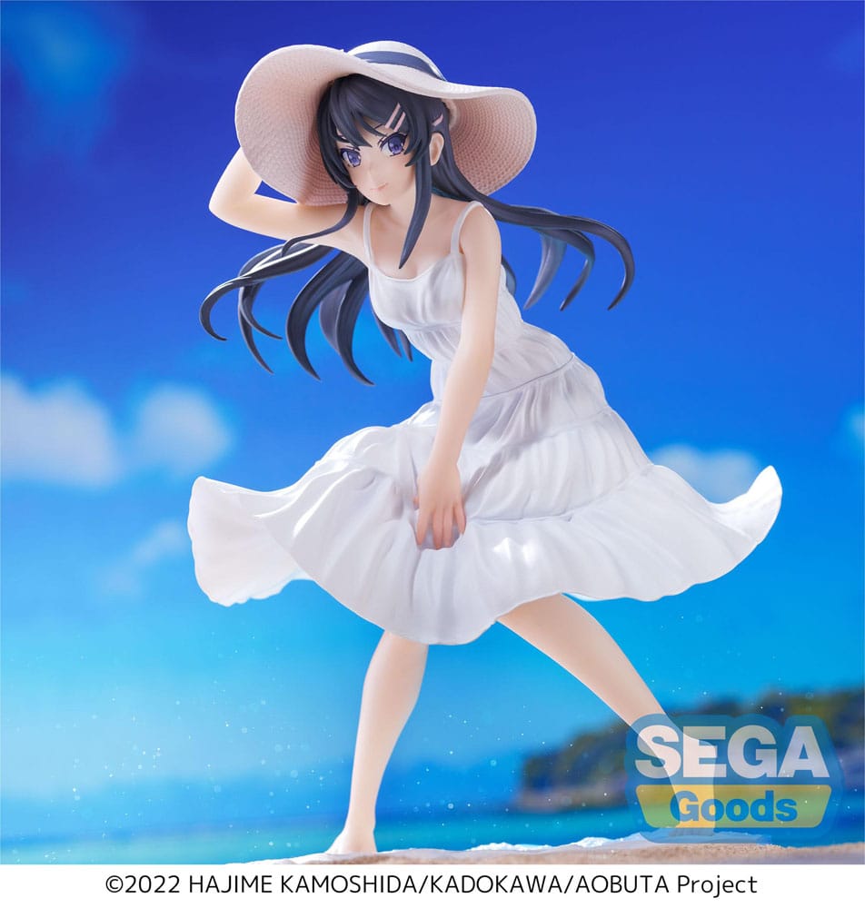 IN STOCK Rascal Does Not Dream of a Bunny Girl Senpai Luminasta PVC Statue Mai Sakurajima Summer Dress 17 cm