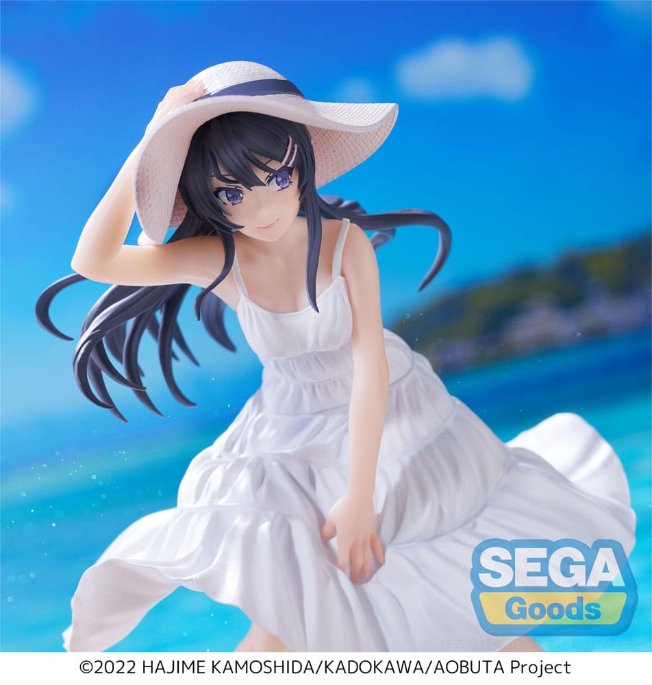 IN STOCK Rascal Does Not Dream of a Bunny Girl Senpai Luminasta PVC Statue Mai Sakurajima Summer Dress 17 cm