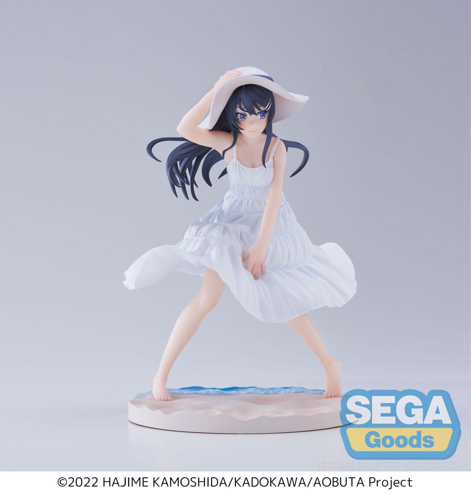 IN STOCK Rascal Does Not Dream of a Bunny Girl Senpai Luminasta PVC Statue Mai Sakurajima Summer Dress 17 cm