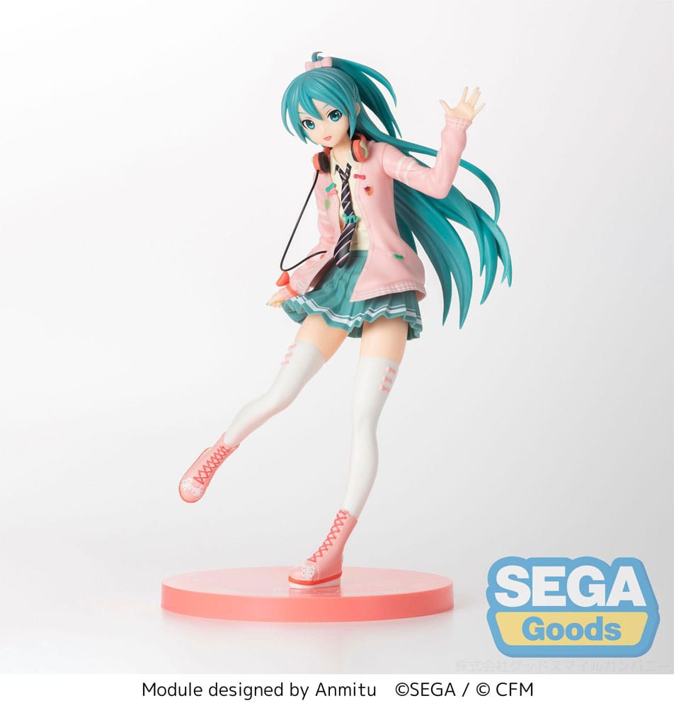 SU ORDINAZIONE Hatsune Miku Project DIVA Arcade SPM PVC Statue Hatsune Miku Ribbon Girl 24 cm ESAURITO