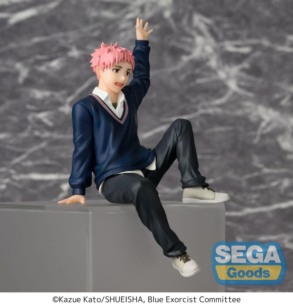 SU ORDINAZIONE Blue Exorcist Shimane Illuminati Saga PM Perching PVC Statue Renzo Shima 14 cm  