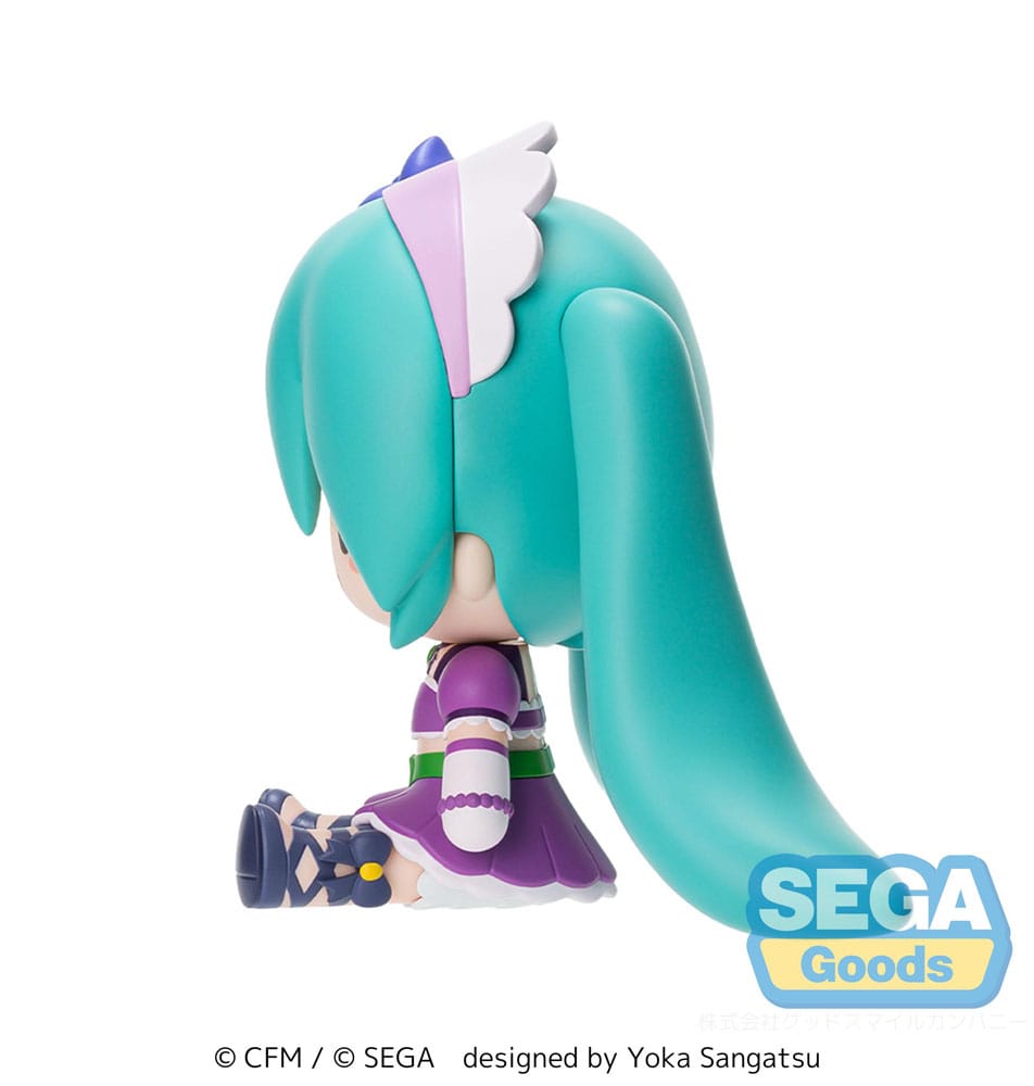 SU ORDINAZIONE Character Vocal Series 01: Hatsune Miku Fuwa Petit Chibi Figure Hatsune Miku x Love and Berry Dress Up and Dance! Sparkly Purple 8 cm         