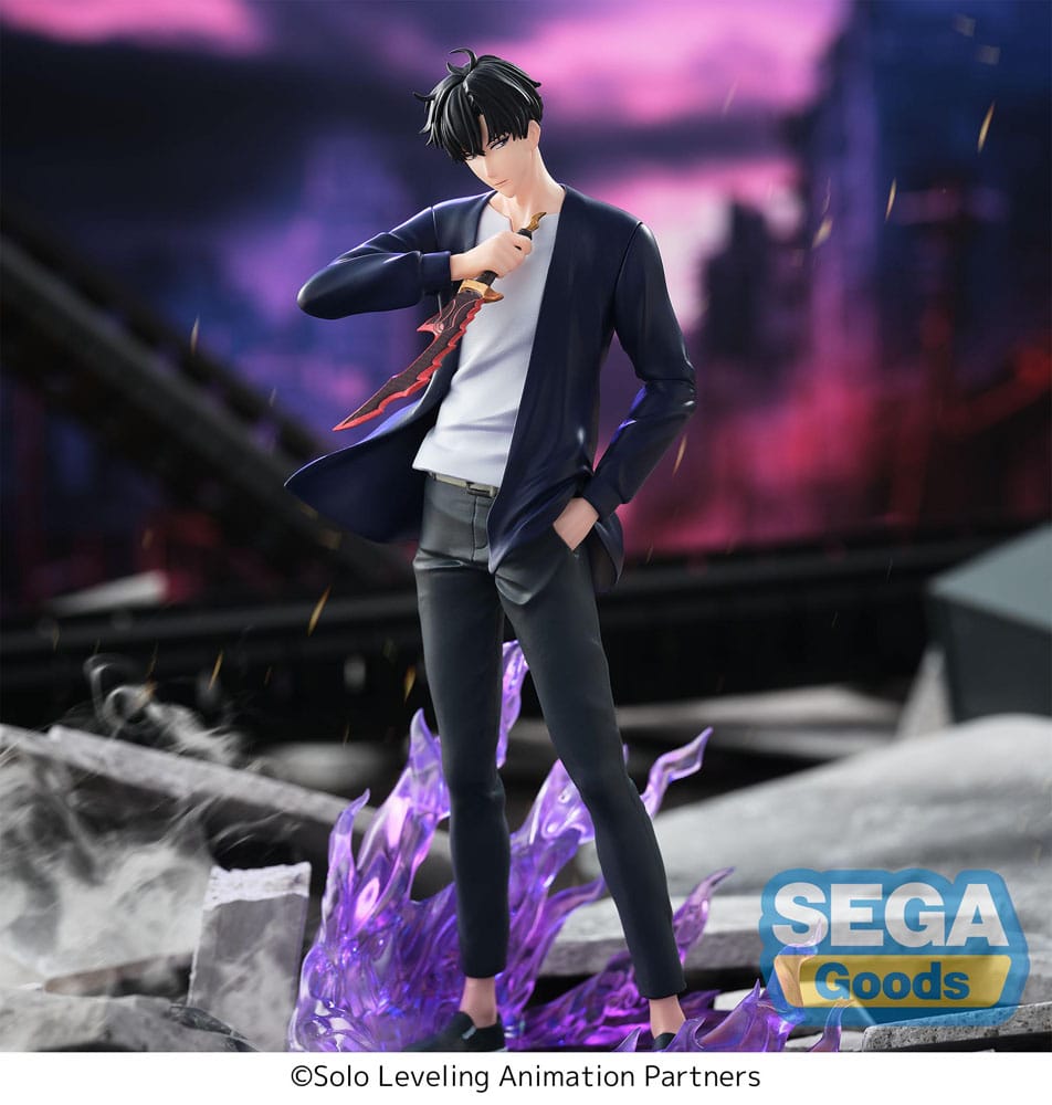 SU ORDINAZIONE Solo Leveling XrossLink PVC Statue Sung Jinwoo 18 cm