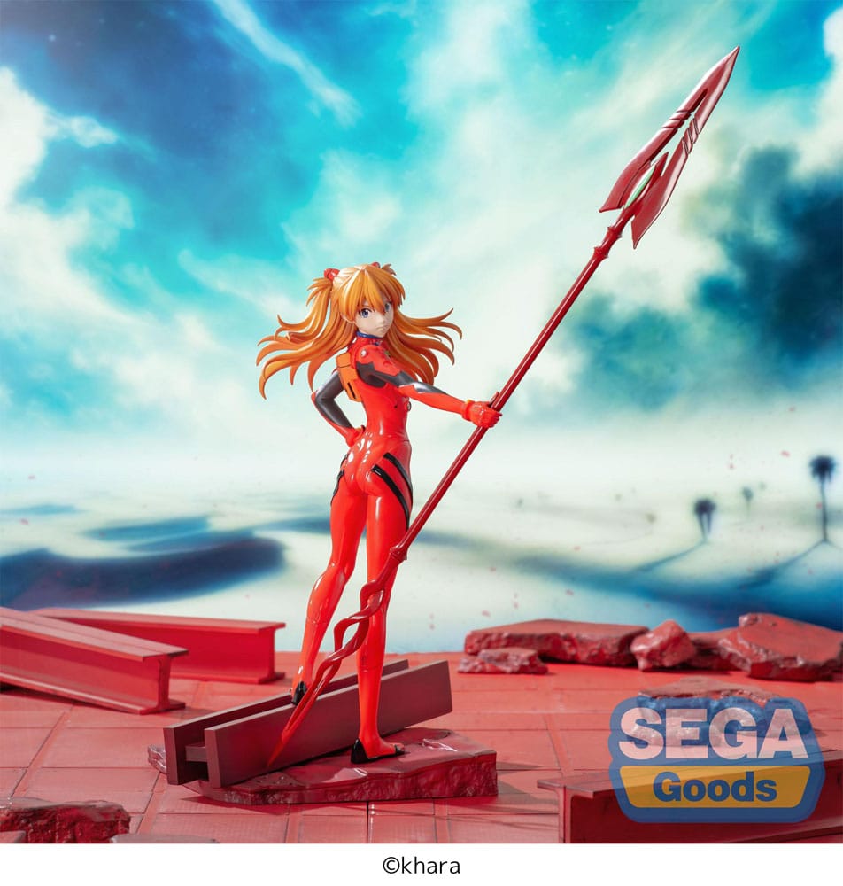 PREORDINE+ 12/2025 Evangelion: 3.0+1.0 Thrice Upon a Time Luminasta PVC Statue Asuka Shikinami Langley x Spear of Longinus 20 cm