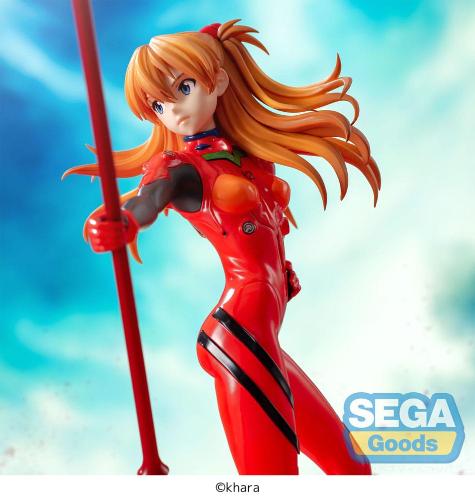 PREORDINE+ 12/2025 Evangelion: 3.0+1.0 Thrice Upon a Time Luminasta PVC Statue Asuka Shikinami Langley x Spear of Longinus 20 cm