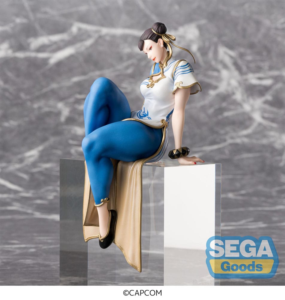PREORDINE+ 10/2025 Street Fighter 6 PM Perching PVC Statue Chun-Li 14 cm