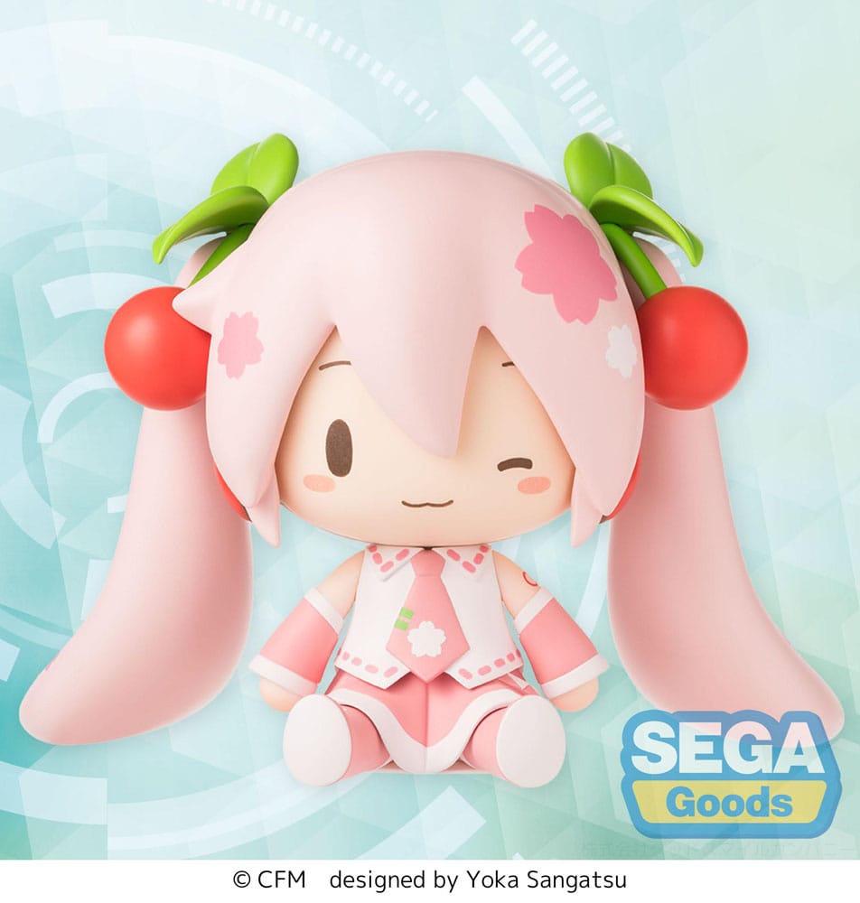 SU ORDINAZIONE Character Vocal Series 01: Hatsune Miku Fuwa Petit Chibi Figure Sakura Miku 8 cm 