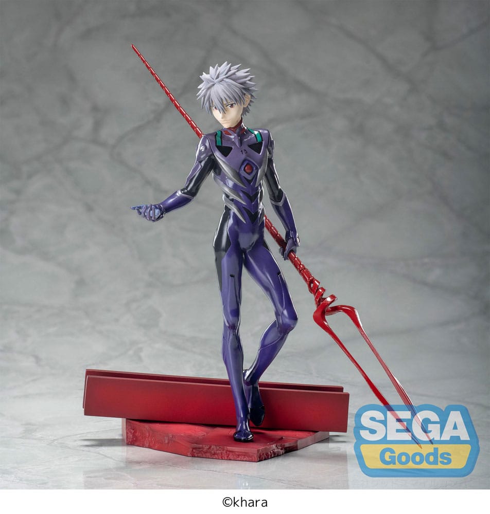 MADE TO ORDER Evangelion: 3.0+1.0 Thrice Upon a Time Luminasta PVC Statue Kaworu Nagisa x Spear of Longinus 21 cm